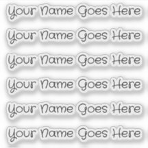 AANGEPASTE NAAM — Gepersonaliseerde labels Sticker