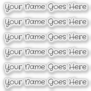 AANGEPASTE NAAM — Gepersonaliseerde labels Sticker