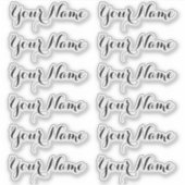 AANGEPASTE NAAM — Gepersonaliseerde labels Sticker (Voorkant)