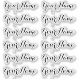 AANGEPASTE NAAM — Gepersonaliseerde labels Sticker
