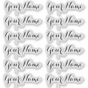 AANGEPASTE NAAM — Gepersonaliseerde labels Sticker