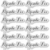 AANGEPASTE NAAM — Gepersonaliseerde naamlabels Sti Sticker (Voorkant)