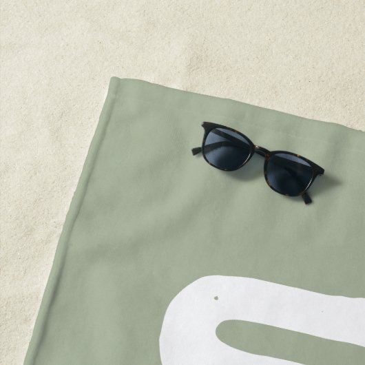 Aangepaste naam Gepersonaliseerde Pool Verjaardag  Strandlaken (In situ)