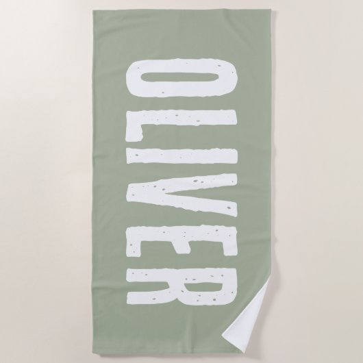 Aangepaste naam Gepersonaliseerde Pool Verjaardag  Strandlaken (Voorkant)