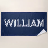 Aangepaste naam Gepersonaliseerde Pool Verjaardag  Strandlaken (Voorkant)