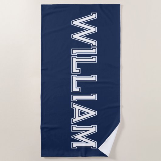 Aangepaste naam Gepersonaliseerde Pool Verjaardag  Strandlaken (Voorkant)