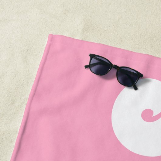 Aangepaste naam Gepersonaliseerde Pool Verjaardag Strandlaken (In situ)