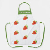 Aangepaste naam gepersonaliseerde Schorten, rode a Schort (Voorkant)