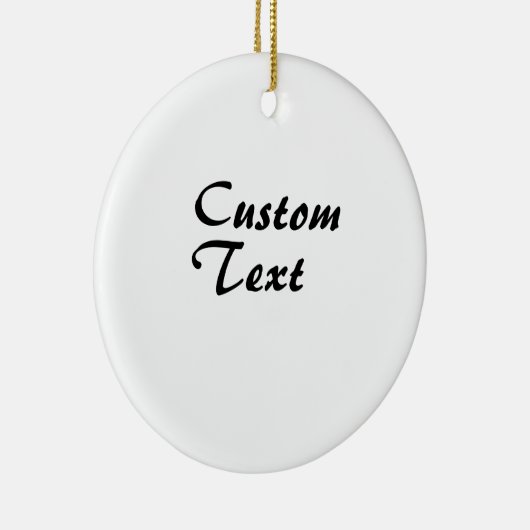 Aangepaste naam gepersonaliseerde tekst keramisch ornament (Rechts)