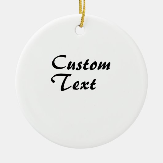 Aangepaste naam gepersonaliseerde tekst   keramisch ornament (Voorkant)