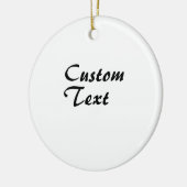 Aangepaste naam gepersonaliseerde tekst keramisch ornament (Links)