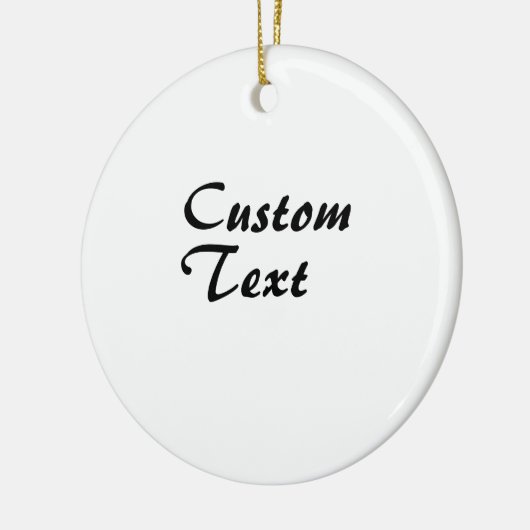 Aangepaste naam gepersonaliseerde tekst   keramisch ornament (Links)