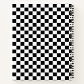 Aangepaste naam Geruite spiraal Notitieboek (Achterkant)