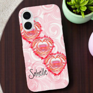 Aangepaste Naam Gescheurde Hart iPhone 16 Hoesje