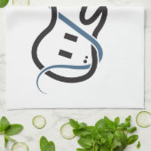 Aangepaste naam Gestileerde gitaar Theedoek (Gevouwen)