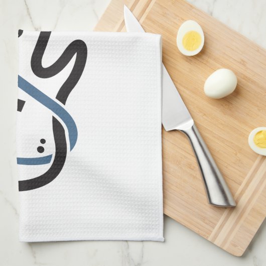 Aangepaste naam Gestileerde gitaar Theedoek (Quarter Fold)