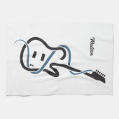 Aangepaste naam Gestileerde gitaar Theedoek (Horizontaal)