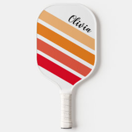 Aangepaste naam gestreept pickleball paddle