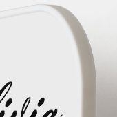 Aangepaste naam gestreept pickleball paddle (Links Detail)