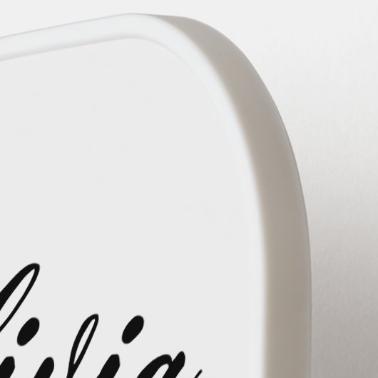 Aangepaste naam gestreept pickleball paddle (Links Detail)