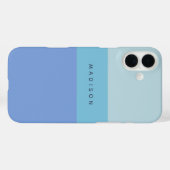 Aangepaste naam Gestreepte telefoongevallen Case-Mate iPhone Case (Achterkant (horizontaal))