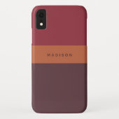 Aangepaste naam Gestreepte telefoongevallen Case-Mate iPhone Case (Achterkant)