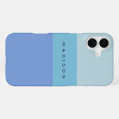 Aangepaste naam gestreepte telefoonhoesjes iPhone hoesje (Achterkant horizontaal)