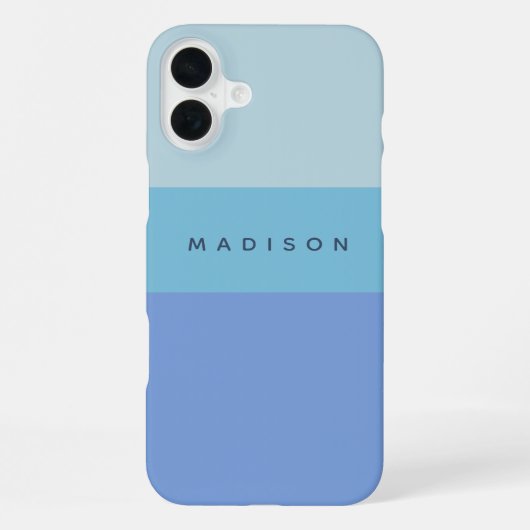 Aangepaste naam gestreepte telefoonhoesjes iPhone hoesje (Achterkant)