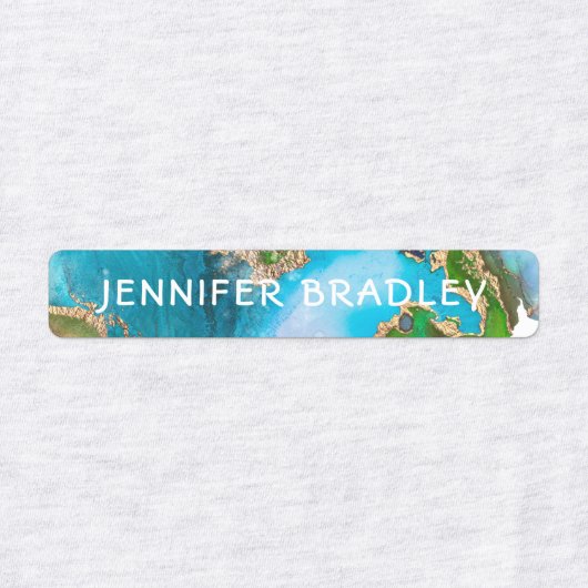 Aangepaste naam getextureerde aarde gepersonalisee labels (Design 1)