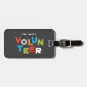 Aangepaste naam, Geweldige volumeregeling Bagagelabel (Voorkant horizontaal)