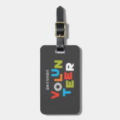 Aangepaste naam, Geweldige volumeregeling Bagagelabel (Voorkant verticaal)