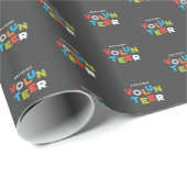 Aangepaste naam, Geweldige volumeregeling Cadeaupapier (Rol Hoek)