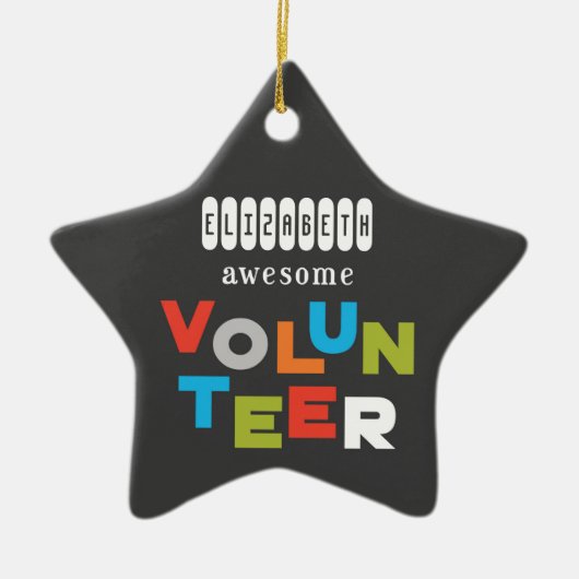 Aangepaste naam, Geweldige volumeregeling Keramisch Ornament (Voorkant)