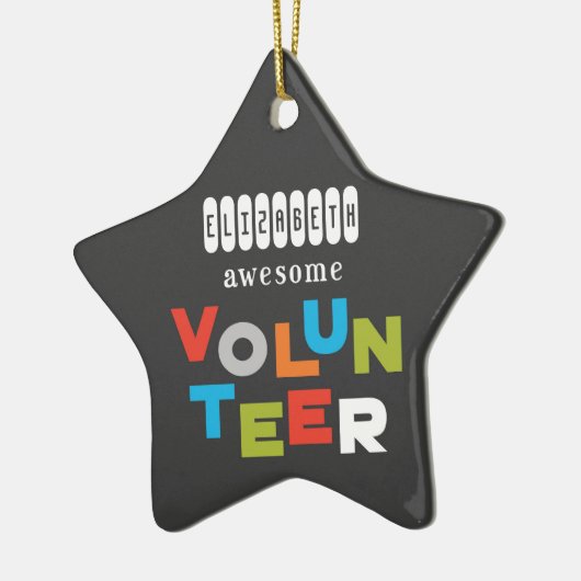 Aangepaste naam, Geweldige volumeregeling Keramisch Ornament (Links)