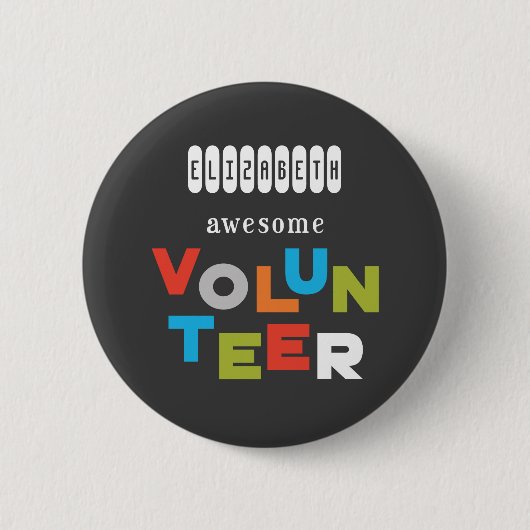 Aangepaste naam, Geweldige volumeregeling Ronde Button 5,7 Cm (Voorkant)