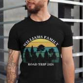 Aangepaste naam gez vacances berg Road Trip T-shirt