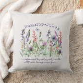 Aangepaste naam Gezegde Quote Butterfly Wildflower Kussen (Deken)