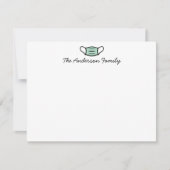 Aangepaste naam Gezichtsmaskers script Medische ve Notitiekaartje (Voorkant)