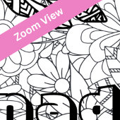 Aangepaste naam Giant Horse Bloemen Kleurplaten Po Poster