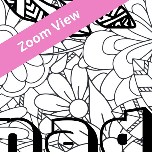 Aangepaste naam Giant Horse Bloemen Kleurplaten Po Poster