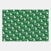 Aangepaste naam Gift Wrap | Merry Christmas Gift W Inpakpapier Vel (Voorkant 2)