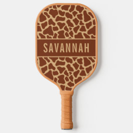 Aangepaste naam Giraffe Dierenbeschermingspatroon  Pickleball Paddle