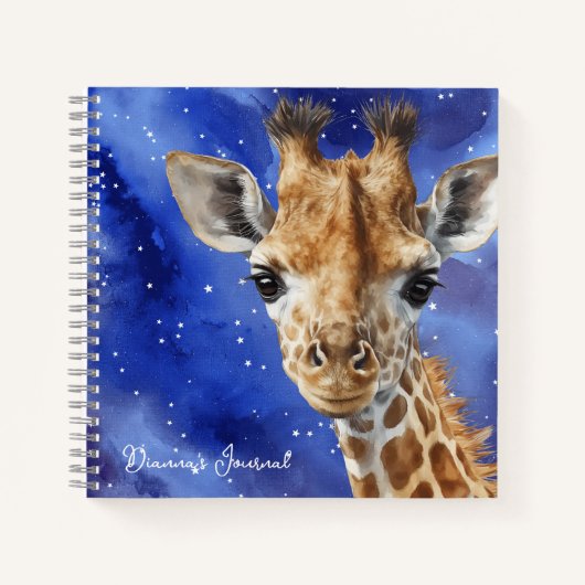 Aangepaste naam Giraffe Journal Notitieboek (Voorkant)