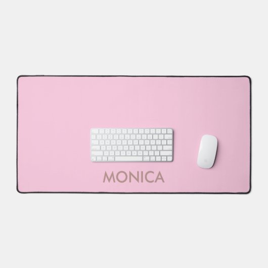 Aangepaste naam girly roze bureaumat (Keyboard & Muis)