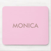 Aangepaste naam girly roze muismat (Voorkant)