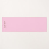 Aangepaste naam girly roze yogamat (Voorkant (horizontaal))