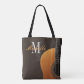Aangepaste naam gitaarleraar en leerling tote bag (Achterkant)
