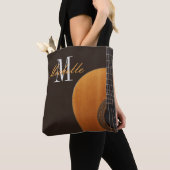 Aangepaste naam gitaarleraar en leerling tote bag (Dichtbij)