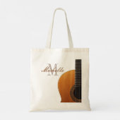 Aangepaste naam gitaarleraar en leerling tote bag (Achterkant)