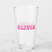 Aangepaste naam glas (Voorkant)